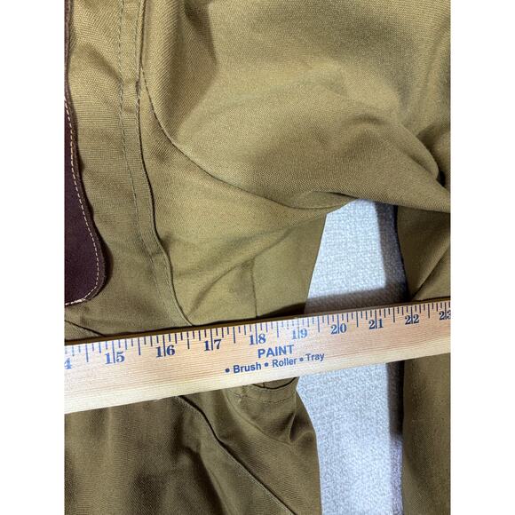 Vintage Duxbak Men Small Tan Aerocloth Zip Front Long Sleeve Hunting Jacket Gear - Picture 5 of 11